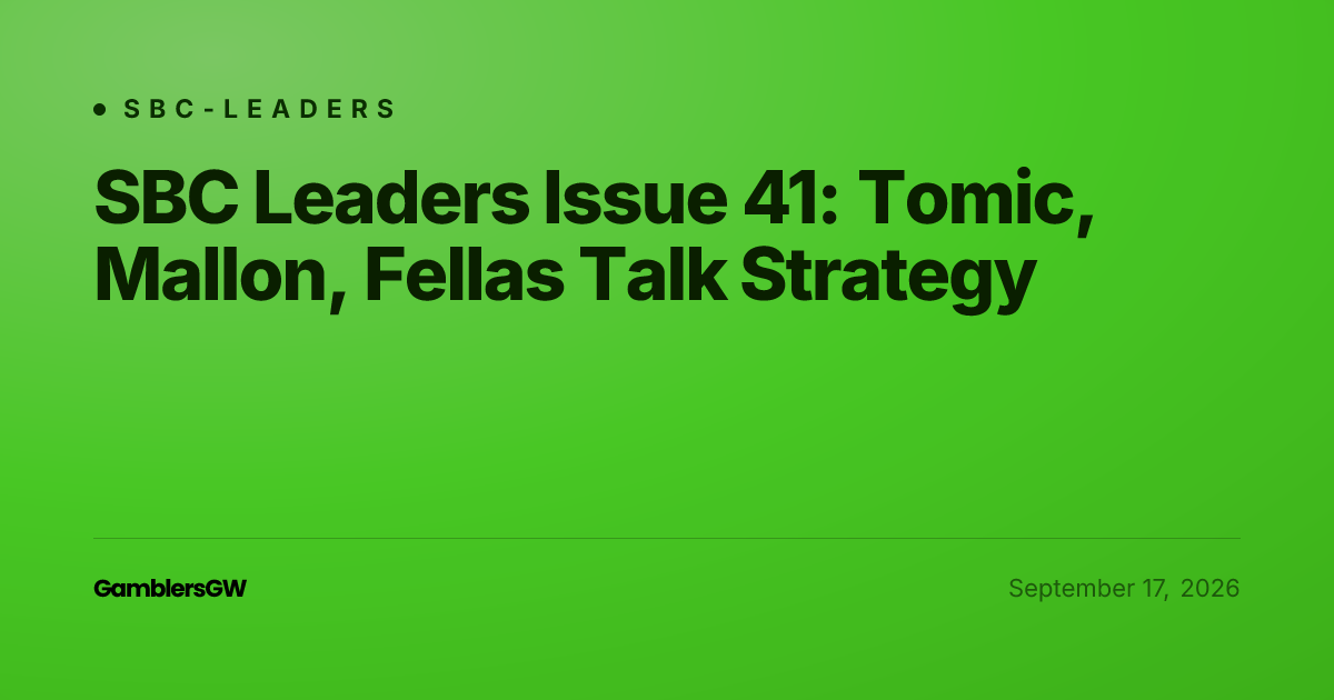 SBC Leaders Issue 41: Tomic, Mallon, Fellas Talk Strategy