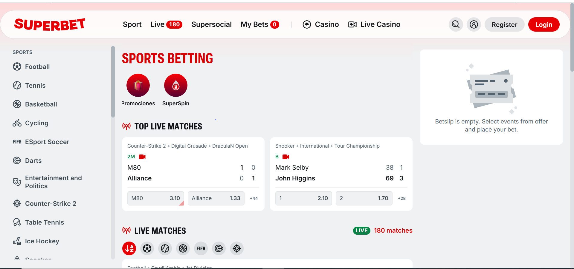 Superbet screenshot 1