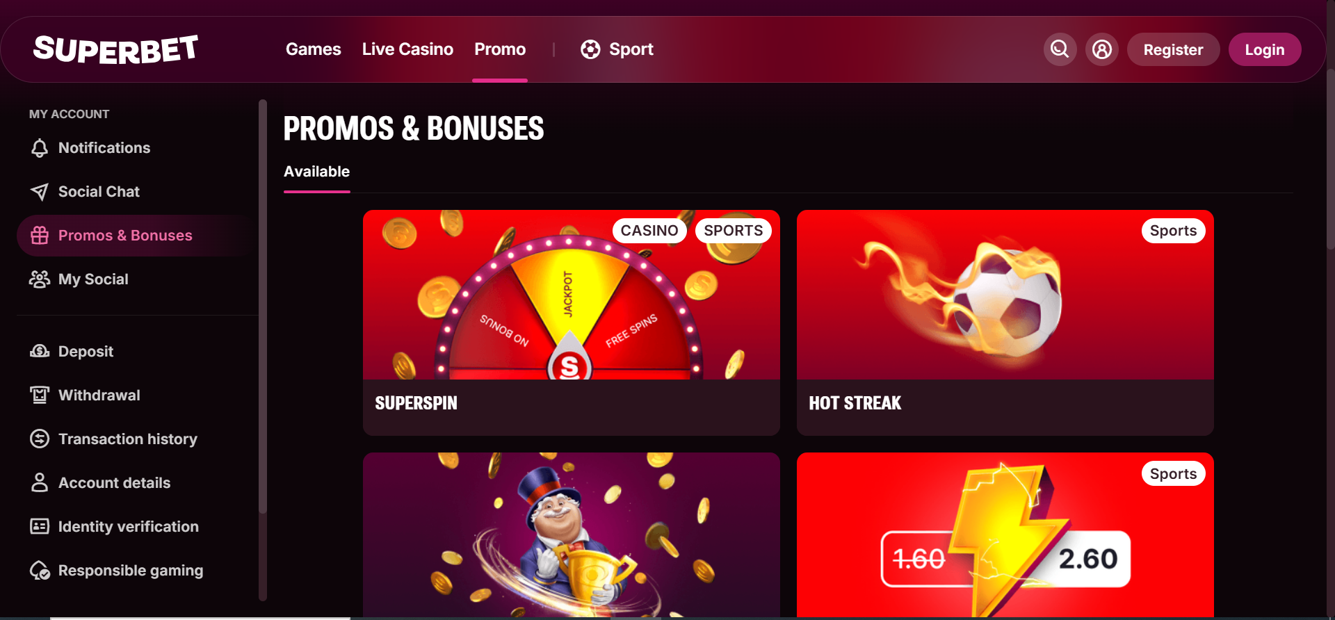 Superbet screenshot 2