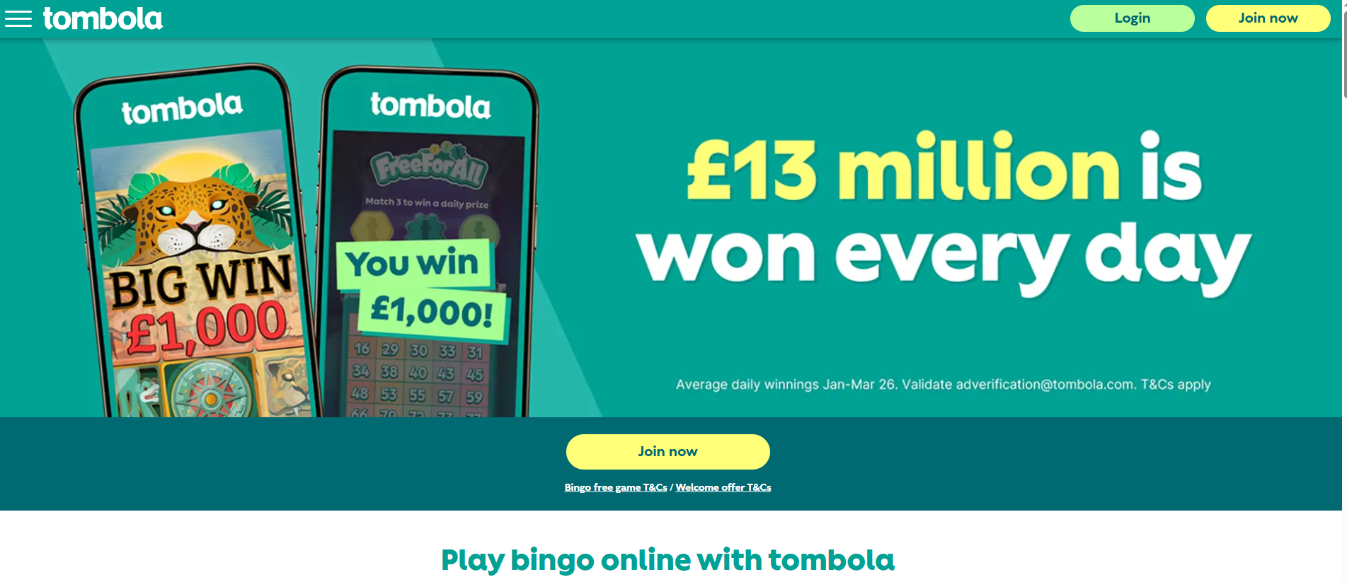 Tombola screenshot 1
