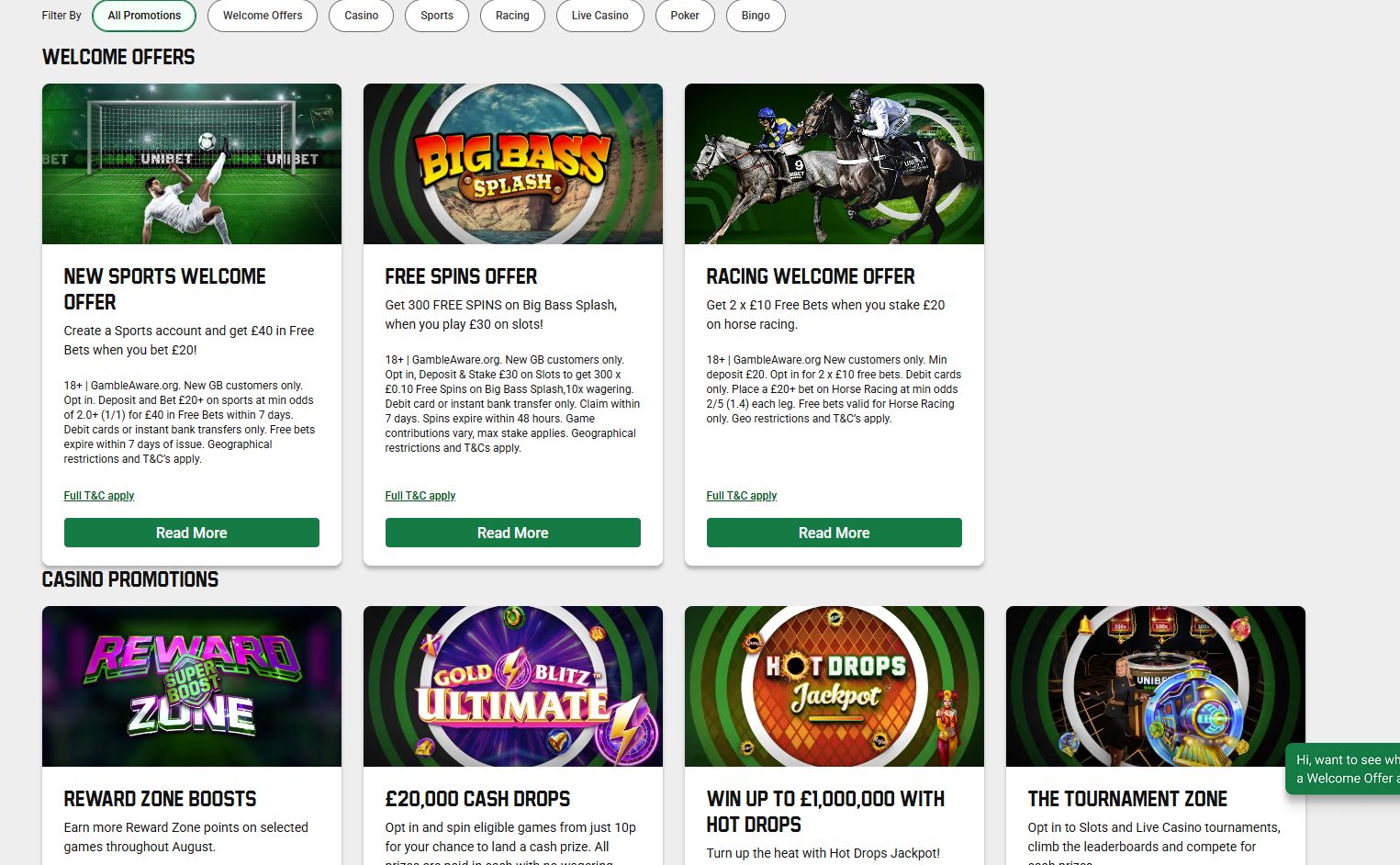 Unibet screenshot 3